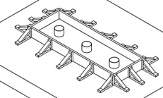 Installed in a resilient plinth